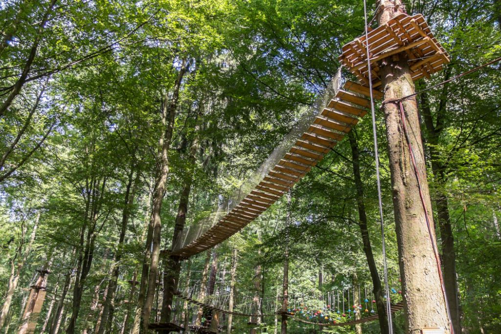Klettern in Deutschland abseits der Alpen: Der Kletterwald Sayn