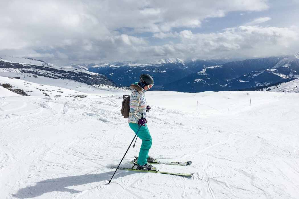 #DiscoverLaax - Winter Fun, Freestyle & Genuss: Aussicht beim Skifahren im Skigebiet