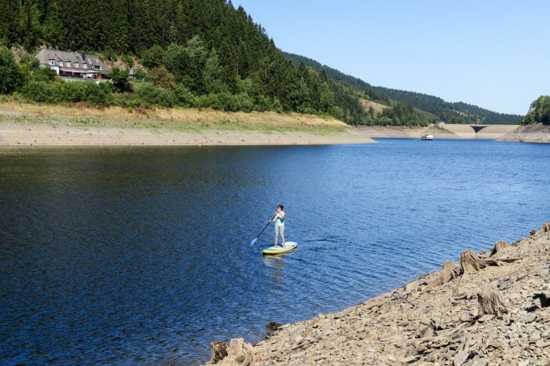 Stand Up Paddling / SUP im Harz Die besten Spots z.B. die Okertalsperre