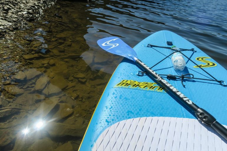 Stand Up Paddling auf der Okertalsperre im Harz Sonne & Wolken