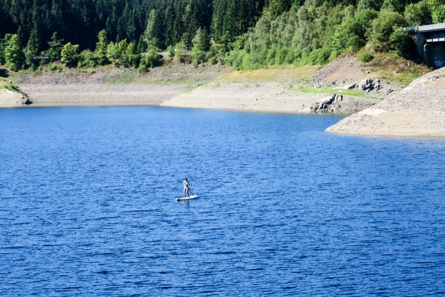Stand Up Paddling / SUP im Harz Die besten Spots z.B. die Okertalsperre