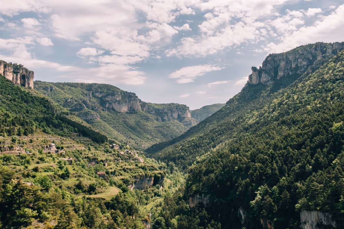 Lozere - Auf zum Klettern in der Gorges du Tarn: Die Schlucht von oben