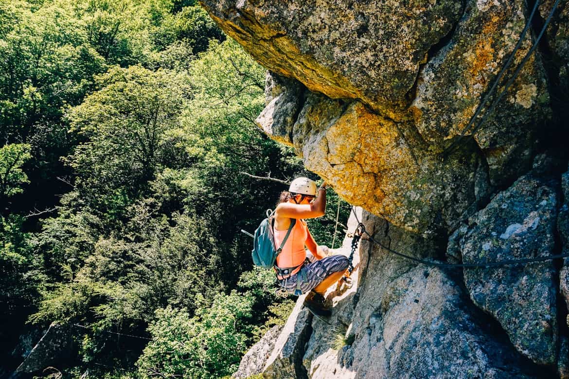 Lozere - der Klettersteig Via Ferrata des Rousses - auch was für Einsteiger