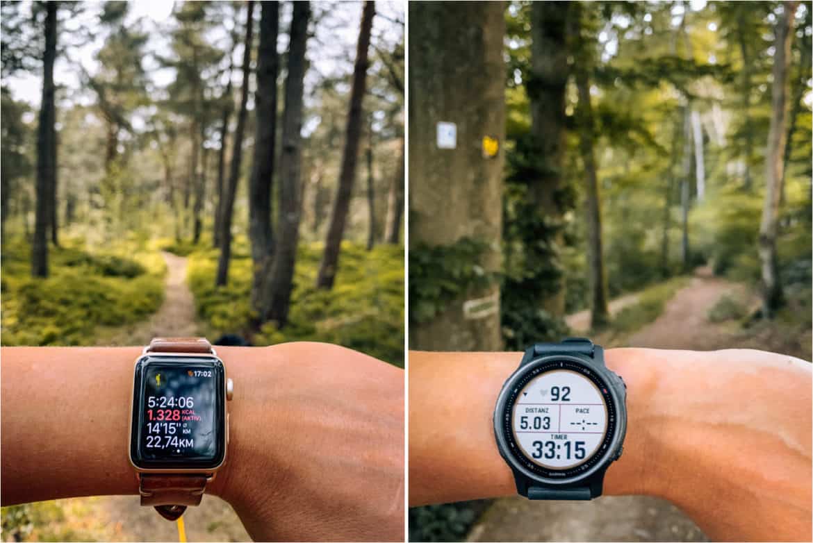Espinas varilla Traición Garmin vs Apple Watch - Die beste Smart Watch für Outdoor-Reisende